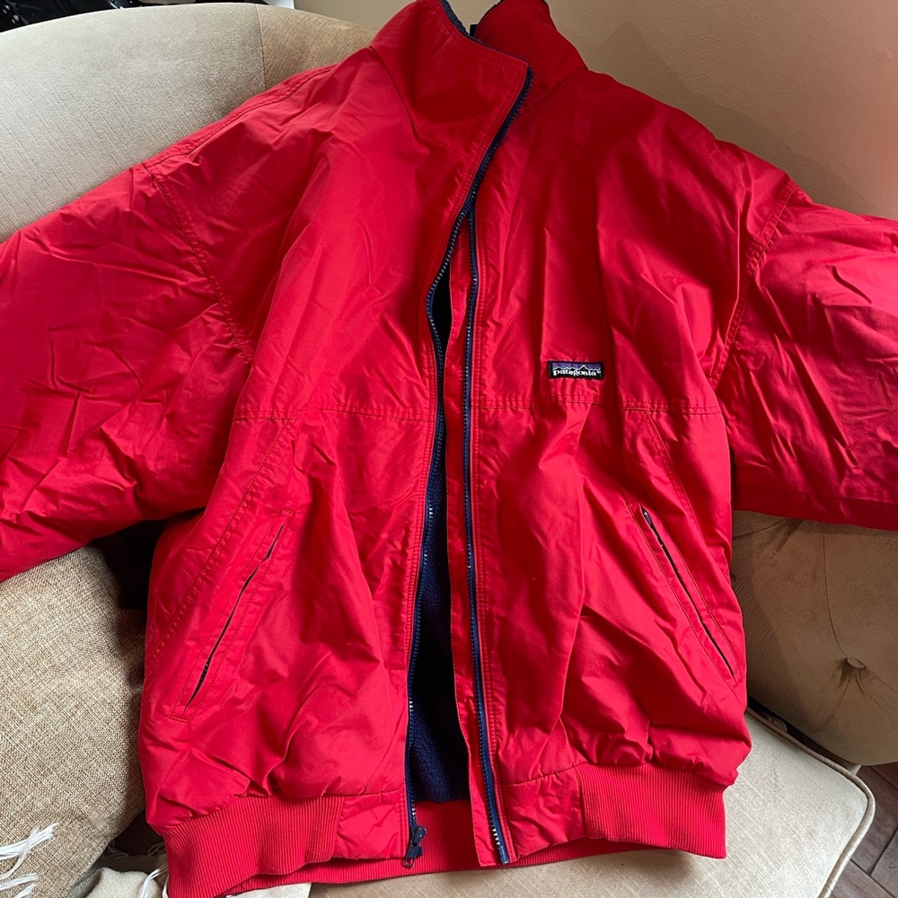 Vintage Red Patagonia Windbreaker Jacket L
